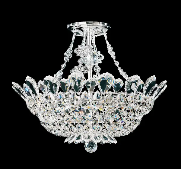 Crowned with identifying crystal pendeloques that fringe the collection, Trilliane blends the grandeur of antiquity with the frosted opulence of an all-crystal masterpiece.  Evoke the enchantment of living as a European royal of a bygone era.