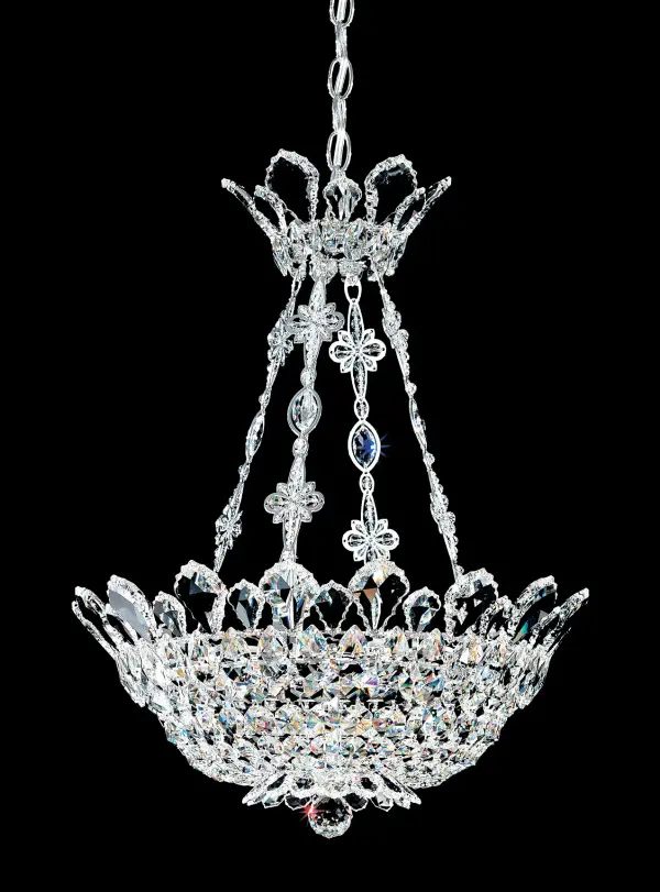 Crowned with identifying crystal pendeloques that fringe the collection, Trilliane blends the grandeur of antiquity with the frosted opulence of an all-crystal masterpiece.  Evoke the enchantment of living as a European royal of a bygone era.