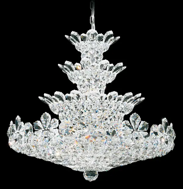 Crowned with identifying crystal pendeloques that fringe the collection, Trilliane blends the grandeur of antiquity with the frosted opulence of an all-crystal masterpiece.  Evoke the enchantment of living as a European royal of a bygone era.