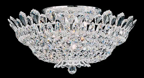 Crowned with identifying crystal pendeloques that fringe the collection, Trilliane blends the grandeur of antiquity with the frosted opulence of an all-crystal masterpiece.  Evoke the enchantment of living as a European royal of a bygone era.