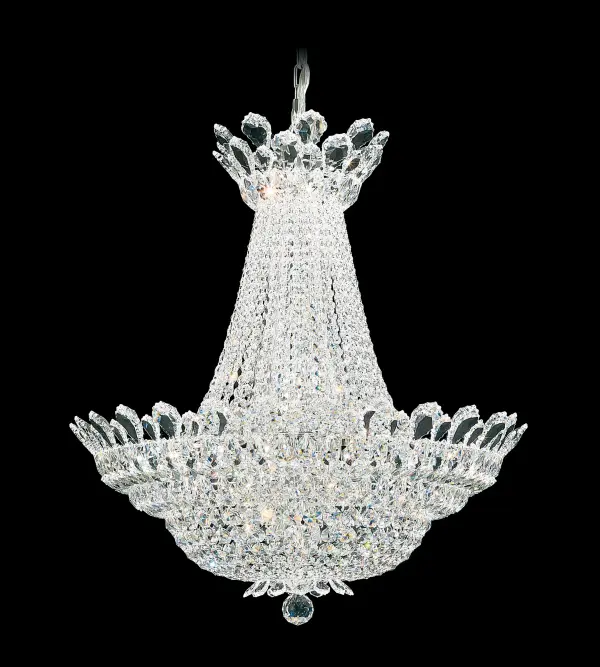Crowned with identifying crystal pendeloques that fringe the collection, Trilliane blends the grandeur of antiquity with the frosted opulence of an all-crystal masterpiece.  Evoke the enchantment of living as a European royal of a bygone era.