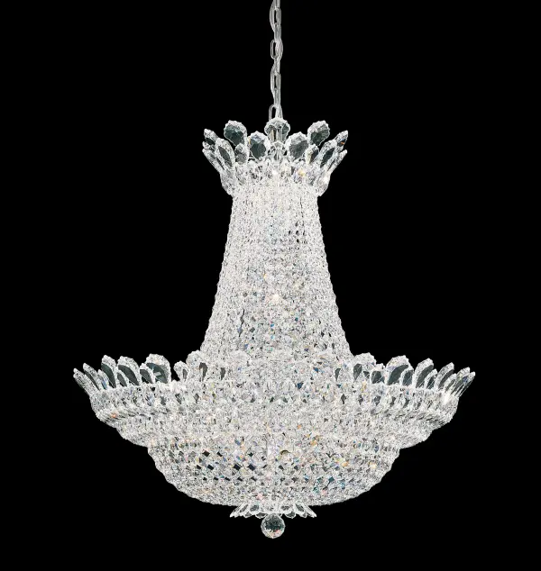 Crowned with identifying crystal pendeloques that fringe the collection, Trilliane blends the grandeur of antiquity with the frosted opulence of an all-crystal masterpiece.  Evoke the enchantment of living as a European royal of a bygone era.