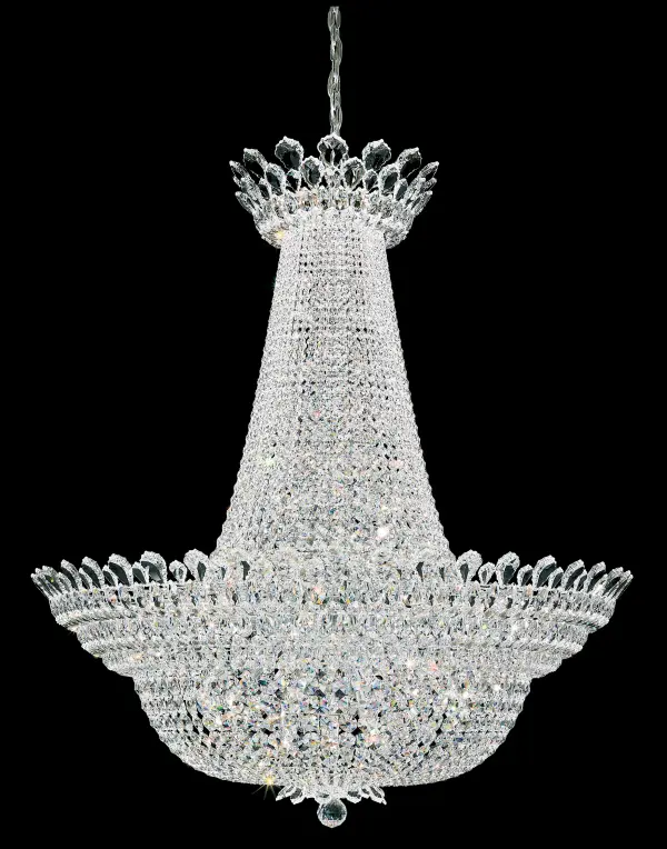 Crowned with identifying crystal pendeloques that fringe the collection, Trilliane blends the grandeur of antiquity with the frosted opulence of an all-crystal masterpiece.  Evoke the enchantment of living as a European royal of a bygone era.