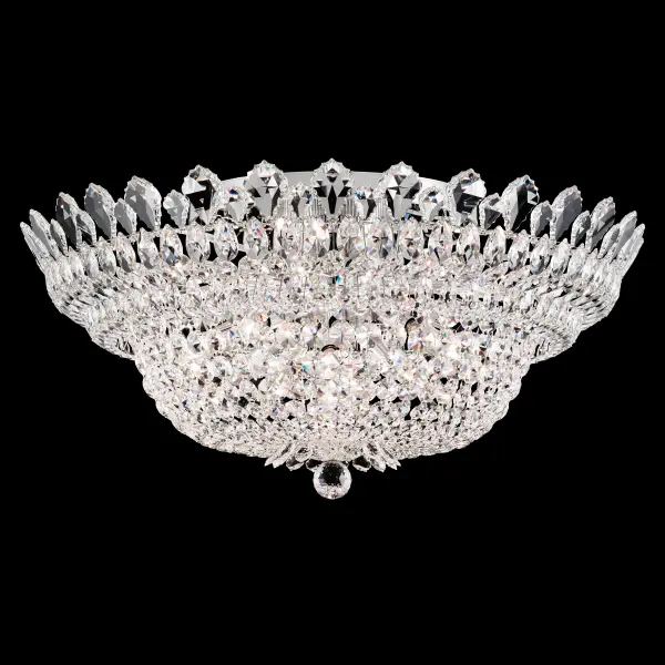 Crowned with identifying crystal pendeloques that fringe the collection, Trilliane blends the grandeur of antiquity with the frosted opulence of an all-crystal masterpiece.  Evoke the enchantment of living as a European royal of a bygone era.