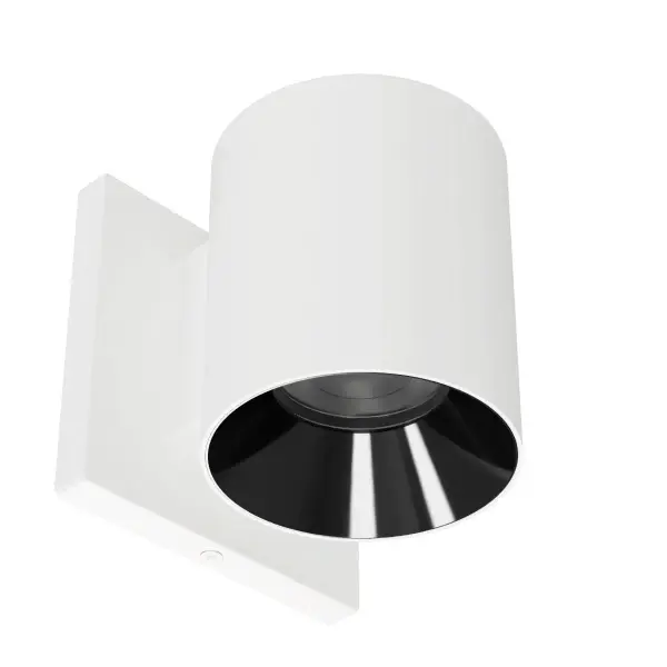 The Zoron series combines sleek aesthetics with exceptional performance. Compact and stylish enough for residential applications, yet powerful enough to be used commercially. With built-in color temperature selection and the option to be used either indoors or out, Zoron adapts to any setting. Regressed trims and specialized TIR optics provide both aesthetic appeal and glare control, making Zoron the perfect blend of form and function. Collection: Zoron Finish: White/Black Width: 3.63" Height: 4.25" Length: 3.63" Weight: 2.64 lb Extension from Wall: 3.63" Bulbs Included Number of Bulbs: 1 Maximum Wattage: 15.00 W Bulb Type: Module Light Source: LED Delivered Lumens: 1185.00 lm Color Temperature: 2700 K CRI: 90 Dimmable Beam Spread: 25.00° Rated Average Life: 50000 Voltage: 120.00 V Material: Die-cast aluminum with injection molded low glare trim Country of Origin: China Safety Listing: UL, cUL LED Manufacturer Warranty: 5 Year