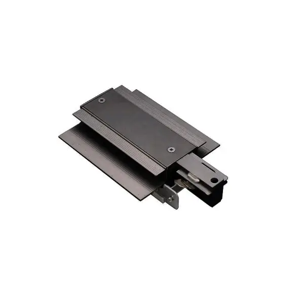 Recessed live end connector for W Track. Collection: W Track Sub-Brand: WAC Lighting Finish: Black Notes: Recessed Live End Connector (Left) In Black Width: 3.90" Height: 1.70" Length: 6.25" Weight: 0.66 lb Extension from Wall: 6.25" Number of Bulbs: 1 Maximum Wattage: 1920.00 W Light Source: LED Voltage: 120.00 V Country of Origin: China Safety Listing: UL, cUL Safety Rating: UL, cUL LED Manufacturer Warranty: 5 Year Parts Diagram