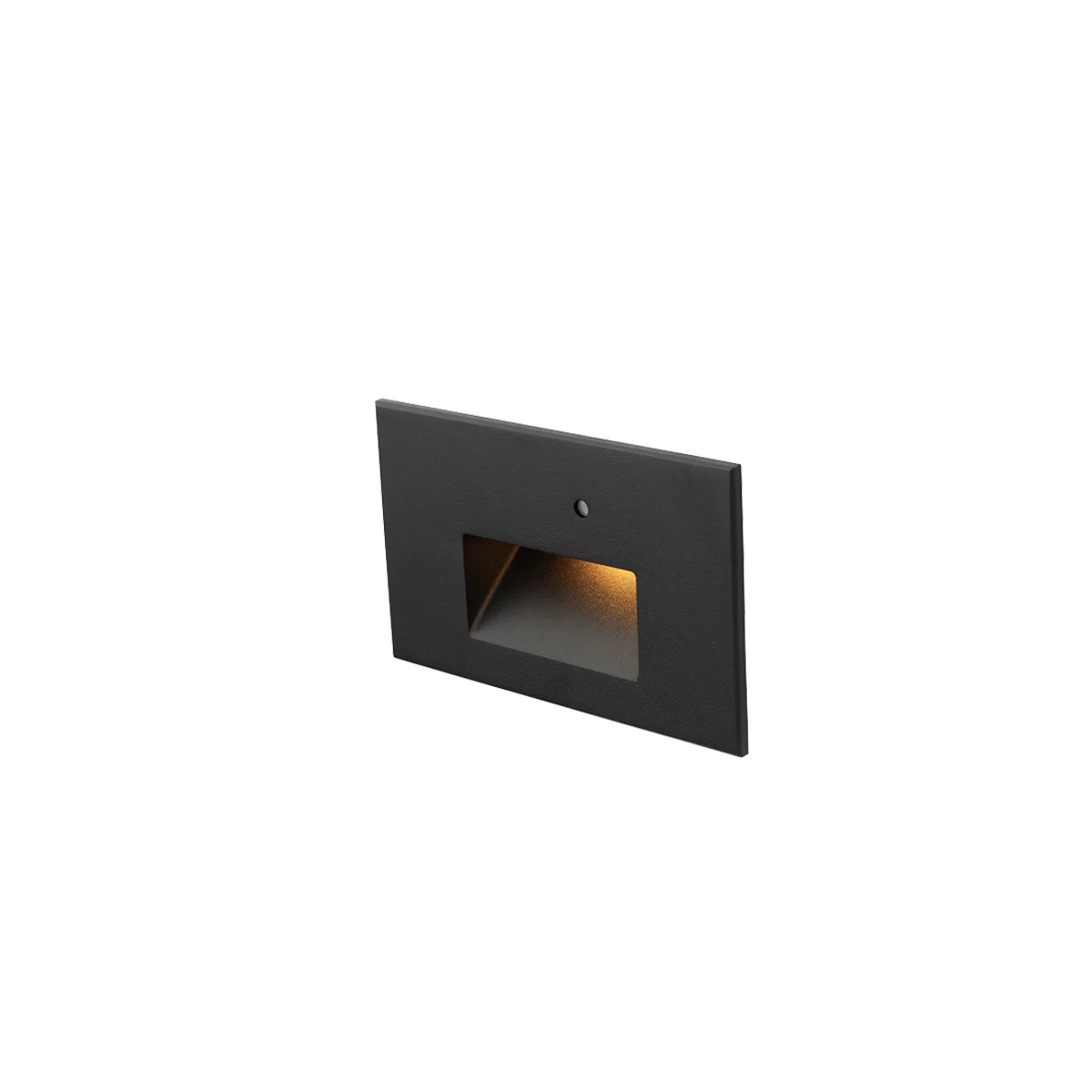 Step Light With Photocell LED Step and Wall Light in Black on Aluminum
