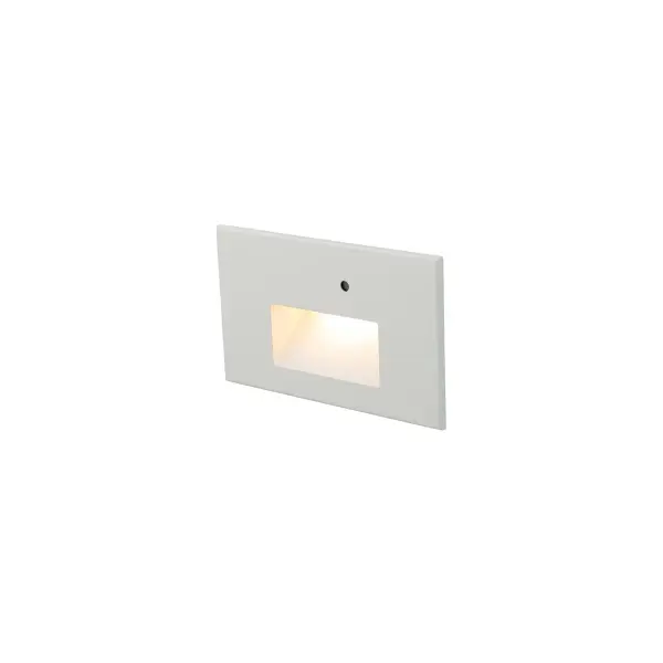 Rectangular step light designed for safety and energy efficiency in indoor and outdoor applications. Features a photocell to reduce energy consumption as part of a durable lighting solution for patios, decks and walkways. The anti-microbial option makes for minimal maintenance and is well-suited for hospitals.
