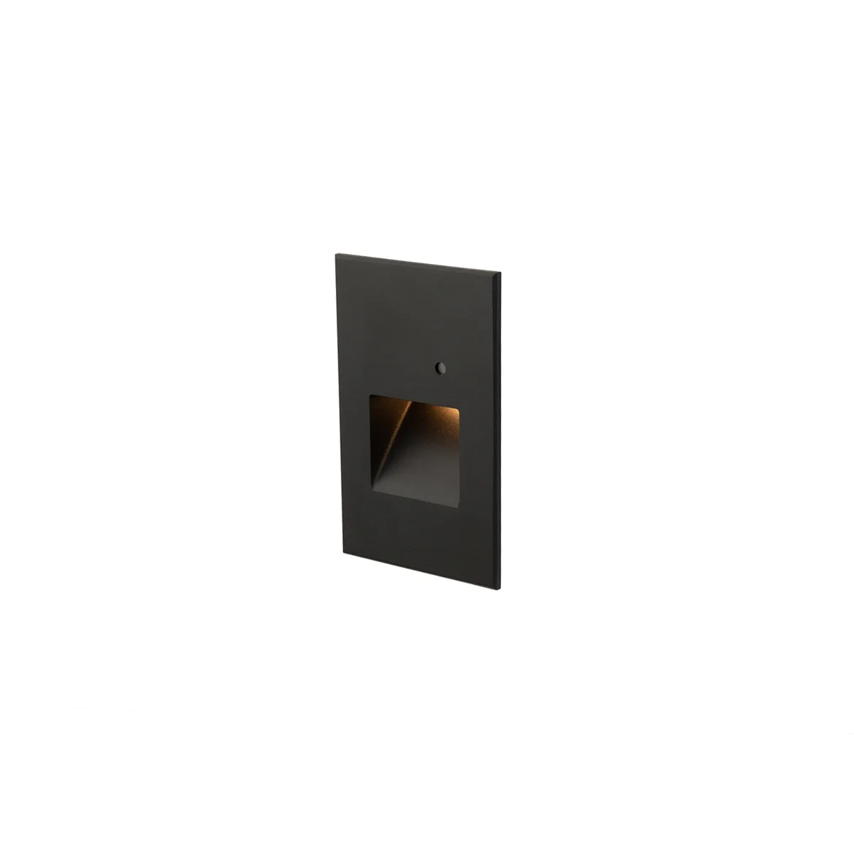 Step Light With Photocell LED Step and Wall Light in Black on Aluminum