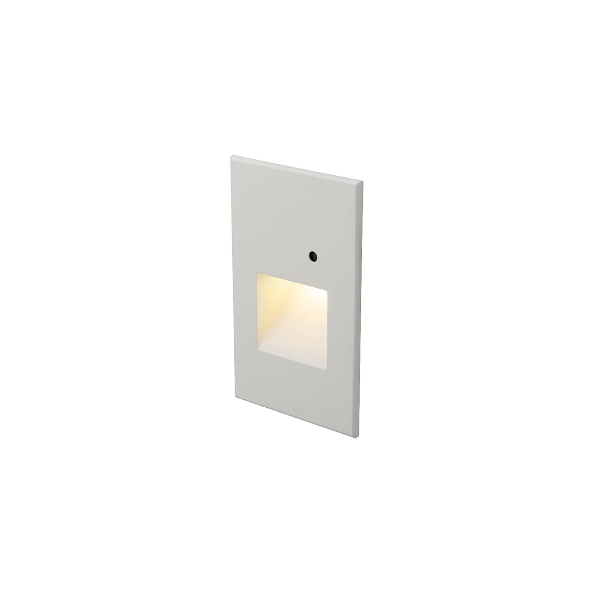 Step Light With Photocell LED Step and Wall Light in White on Aluminum