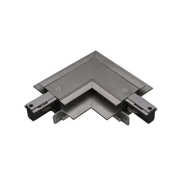 Recessed L connector (left) for W Track system. Collection: W Track Sub-Brand: WAC Lighting Finish: Black Notes: Recessed L Connector (Left) For W Track In Black Width: 1.70" Height: 7.13" Length: 7.13" Weight: 1.43 lb Extension from Wall: 7.13" Light Source: LED Voltage: 120.00 V Country of Origin: China Safety Listing: UL, cUL Safety Rating: UL, cUL LED Manufacturer Warranty: 5 Year Parts Diagram