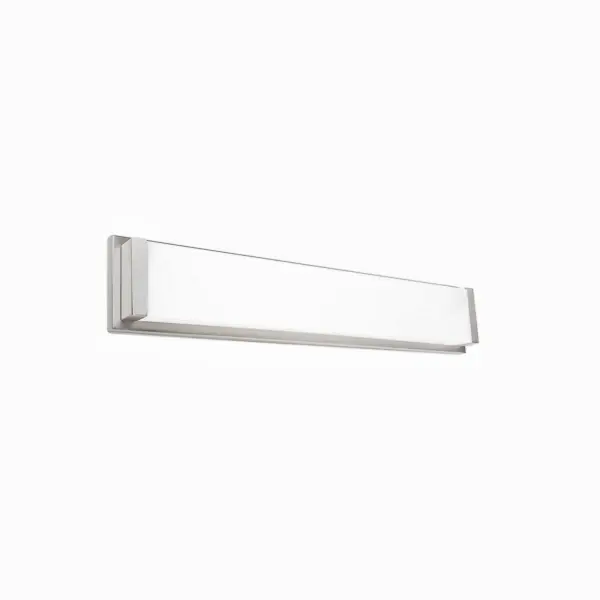 With soft illumination diffused through translucent acrylic, Metro adds a clean, modern look to baths and other types of modern décor.