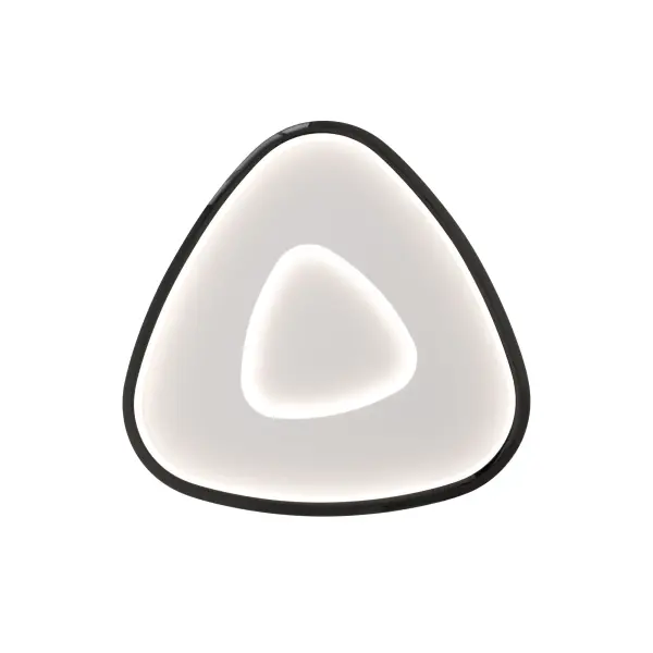 Organic in nature, softly formed triangles seem to undulate as they cast a warm glow.