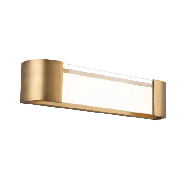 Modern and clean. Clear and opal glass layers encapsulate perfectly even LED illumination.