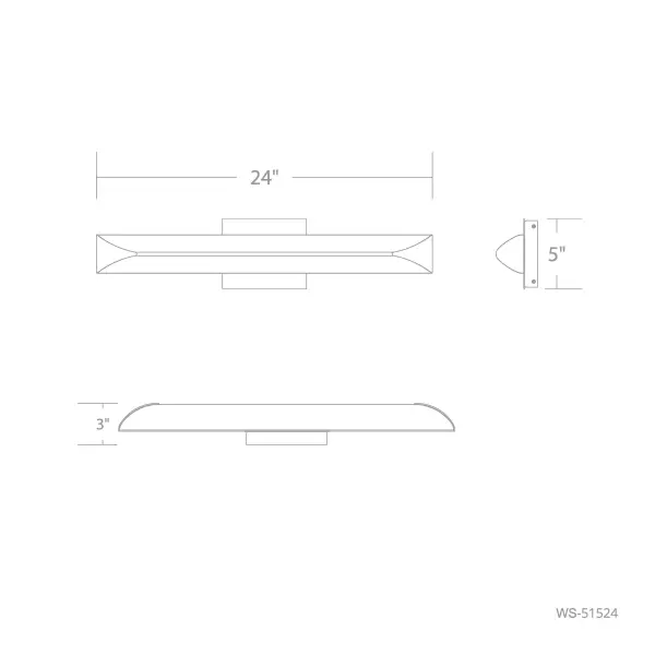 Clean and Simple. A rounded linear silhouette features and white diffuser adorned with triangular end caps and square backplate designed to provide abundant and balanced light through an understated aesthetic.