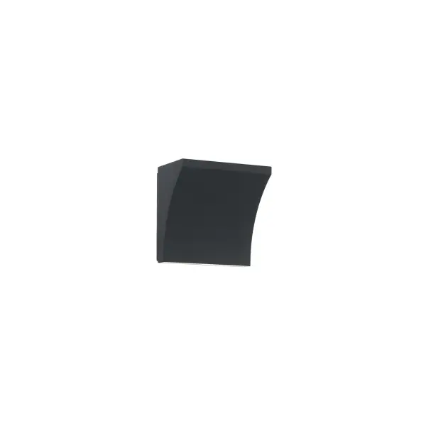 Dramatic double light wall luminaire.