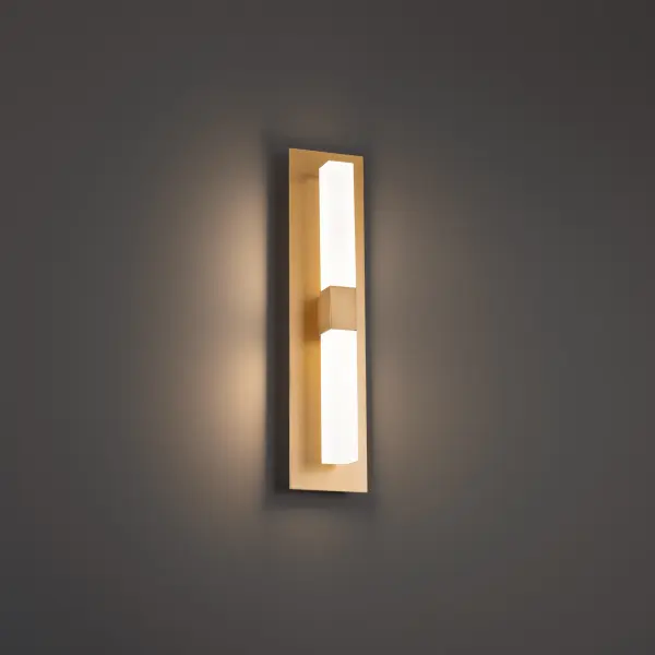 A sleek, discerning minimalist sconce, curved and visually striking.