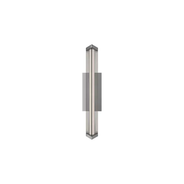 End to End. A triangular clear diffuser encases a rod of LEDs, emitting a generous and even expression of illumination.