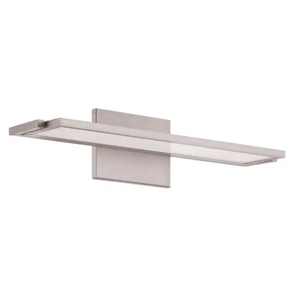 Edge-lit LED panels provide a downward task light free of any hot spots. The luminaire can be rotated to provide direct or indirect illumination as the need arises.
