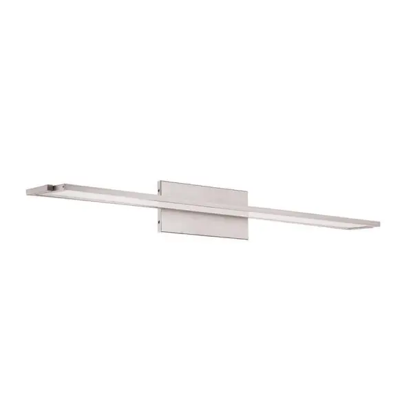 Edge-lit LED panels provide a downward task light free of any hot spots. The luminaire can be rotated to provide direct or indirect illumination as the need arises.