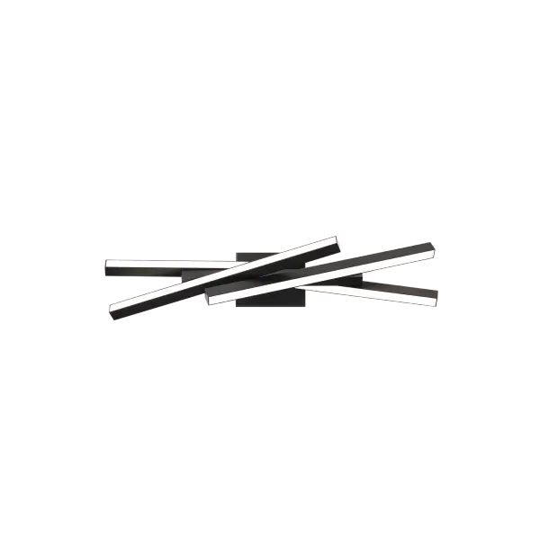 Effortlessly deliberate. A complex array of slender light bars create crisp lines, adding a sculptural feel to any space.