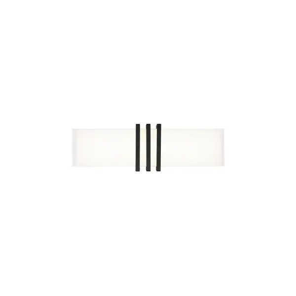 Dissected design. A trio of bands encircling a luminous rectangular bar, accenting its style and flair.