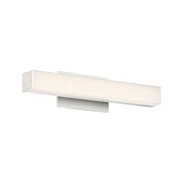 A beautiful bar of pure LED light radiates through the co-extruded acrylic diffuser for brighter illumination, and an adjustable back plate adds versatility to this design's many attributes. It's a clean modern sconce anywhere you mount it.