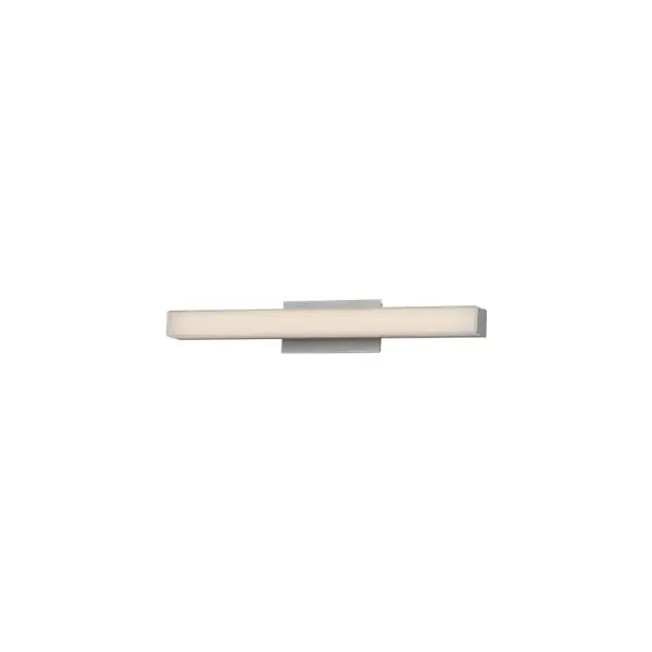 A beautiful bar of pure LED light radiates through the co-extruded acrylic diffuser for brighter illumination, and an adjustable back plate adds versatility to this design's many attributes. It's a clean modern sconce anywhere you mount it.