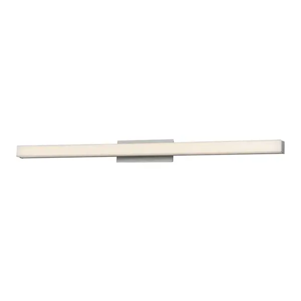 A beautiful bar of pure LED light radiates through the co-extruded acrylic diffuser for brighter illumination, and an adjustable back plate adds versatility to this design's many attributes. It's a clean modern sconce anywhere you mount it.