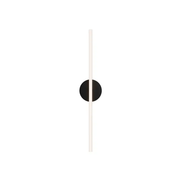 In a long and lean silhouette, a slim bar of light diffuses a warm glow.