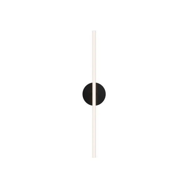 In a long and lean silhouette, a slim bar of light diffuses a warm glow.