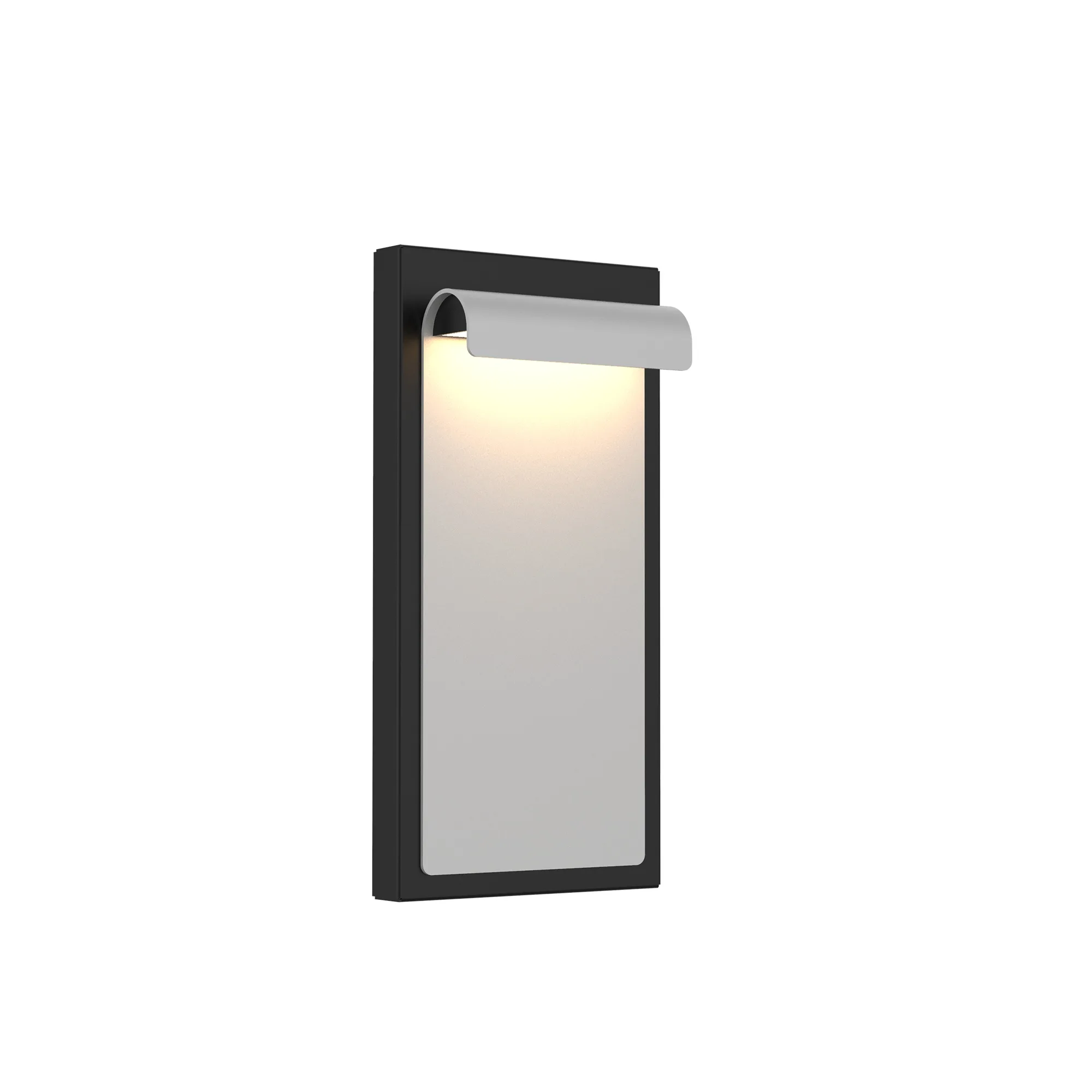 Cap LED Wall Sconce in Graphite on Black