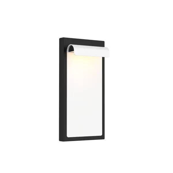 This unique scrolled design features All-in-One CCT Selectable technology that ranges from warm 2700K to cool 5000K white light for various indoor and outdoor applications. Perfect for apartment doors and hotel rooms, this aluminum-constructed sconce with an acrylic diffuser can be customized with address numbers and styles to suit your project. Collection: Cap Finish: White on Black Width: 6.00" Height: 12.00" Length: 2.50" Weight: 2.72 lb Extension from Wall: 2.50" Bulbs Included Number of Bulbs: 1 Maximum Wattage: 13.00 W Bulb Type: Module Light Source: LED Delivered Lumens: 215.00 lm Color Temperature: 2700 K CRI: 90 Dimmable Rated Average Life: 50000 Voltage: 120.00 V Material: Die-cast aluminum with acrylic diffuser Country of Origin: China Safety Listing: ETL, cETL LED Manufacturer Warranty: 5 year