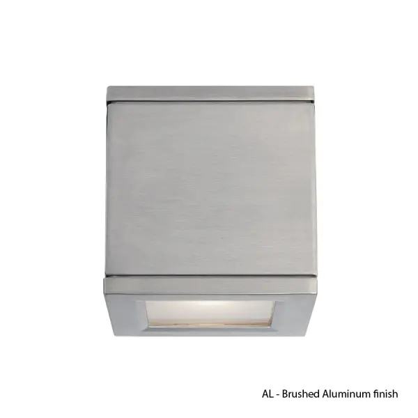 Available in single and twin light configurations, this die-cast aluminum LED wall luminaire is Wet Location listed for a broad range of exterior lighting applications. Designed with a square profile, this version of Rubix mounts upwards or downwards.