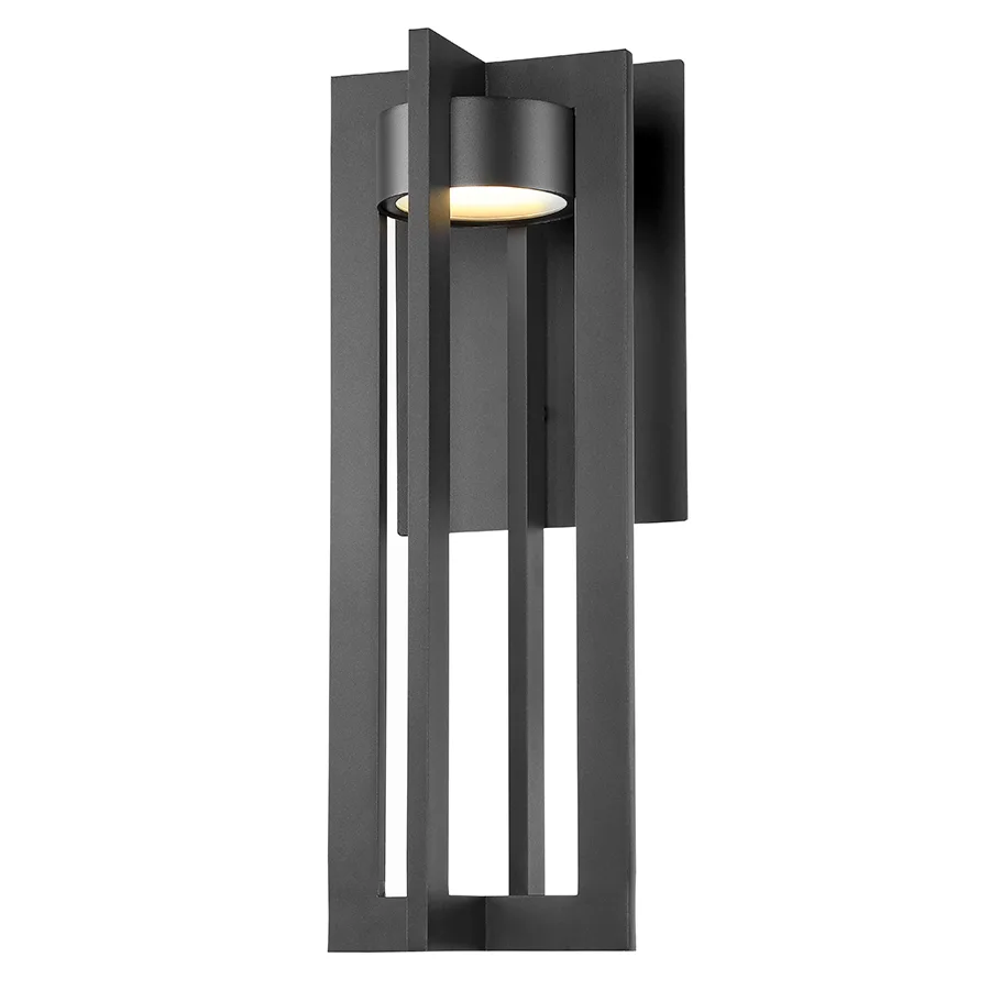 Chamber LED Wall Light in Black