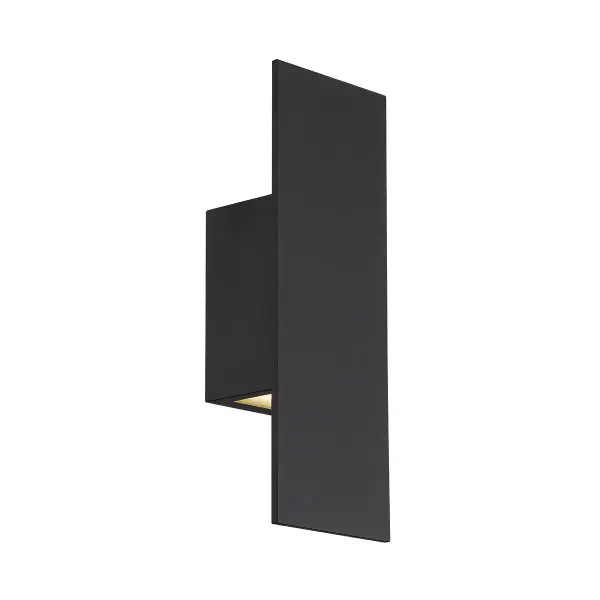 Like a simple reference to something greater, the up and down lights accentuate linear architectural forms. Collection: Icon Sub-Brand: DweLED Finish: Black Notes: Icon 14" LED Outdoor Wall Sconce Light 3000K In Black Width: 3.25" Height: 14.00" Length: 5.00" Weight: 3.42 lb Extension from Wall: 5.00" Bulbs Included Number of Bulbs: 2 Maximum Wattage: 5.50 W Bulb Type: Module Bulb Base: LED Module Light Source: LED Light Output: 845.00 lm Delivered Lumens: 458.00 lm Color Temperature: 3000 K CRI: 90 Dimmable Rated Average Life: 54000 Voltage: 120.00 V Material: Aluminum hardware with glass diffuser Country of Origin: China Safety Listing: ETL, cETL Safety Rating: ETL, cETL LED Manufacturer Warranty: 5 Year Functional, 2 Year Finish Parts Diagram
