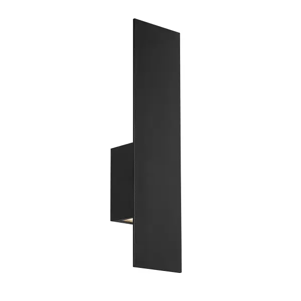 Like a simple reference to something greater, the up and down lights accentuate linear architectural forms. Collection: Icon Sub-Brand: DweLED Finish: Black Notes: Icon 20" LED Outdoor Wall Sconce Light 3000K In Black Width: 3.25" Height: 20.00" Length: 5.00" Weight: 4.08 lb Extension from Wall: 5.00" Bulbs Included Number of Bulbs: 2 Maximum Wattage: 5.50 W Bulb Type: Module Bulb Base: LED Module Light Source: LED Light Output: 847.00 lm Delivered Lumens: 478.00 lm Color Temperature: 3000 K CRI: 90 Dimmable Rated Average Life: 54000 Voltage: 120.00 V Material: Aluminum hardware with glass diffuser Country of Origin: China Safety Listing: ETL, cETL Safety Rating: ETL, cETL LED Manufacturer Warranty: 5 Year Functional, 2 Year Finish Parts Diagram