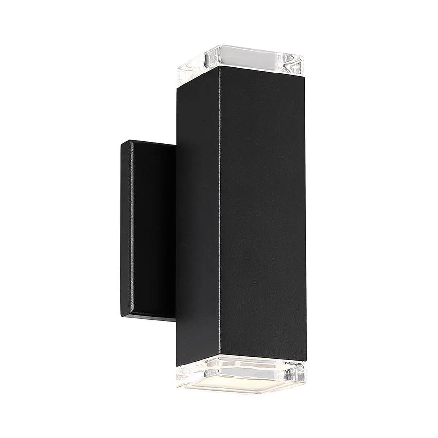 Block LED Wall Light in Black