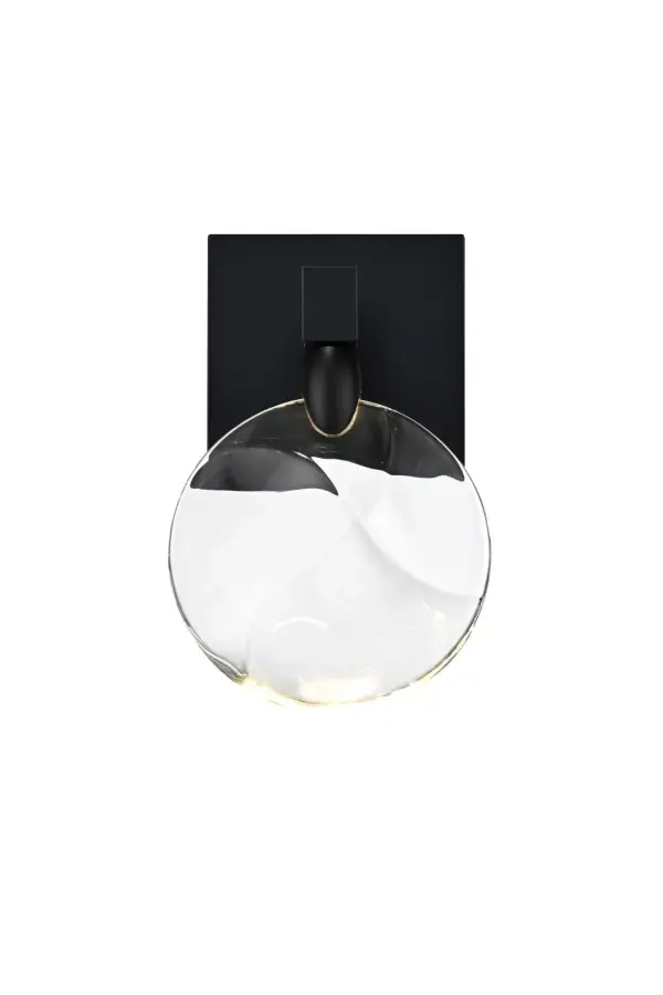Dimensions
Width: 6"
Height: 9.5"
Extension: 4"
Wire Length: 20"
Specifications
Assembly Required: yes
Average Life (Hours): 6000
Bulb Included: Yes
Color Temperature: 3500K
CRI: 80
Crystal/Glass Color: Clear
Dimmable: Yes
Distressed Finish: No
Dry/Wet/Damp: Dry
ETL: Yes
Finish (Color): Black and Clear
Fixture Material: Iron and Crystal
Hardware Finish: Black
Harware Material: Iron
Lumens: 150
Max/Nominal Watt: 2W
Number of Lights: 1
Product Shape: Rectangle
Product Type: Wall Sconce
Product Warranty: 1 year limited
Socket Type: LED
Voltage: 110V - 125V
Wattage/Bulb: 2W
Watts: 2W
Weight: 4
Wire Included: Yes
Shipment type: Small parcel