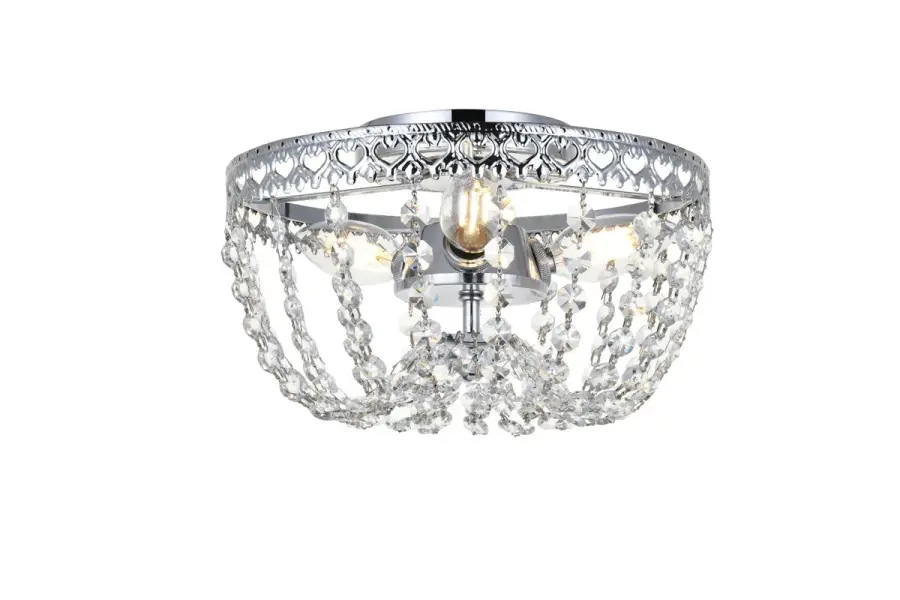 Kylie Three Light Flush Mount in Chrome