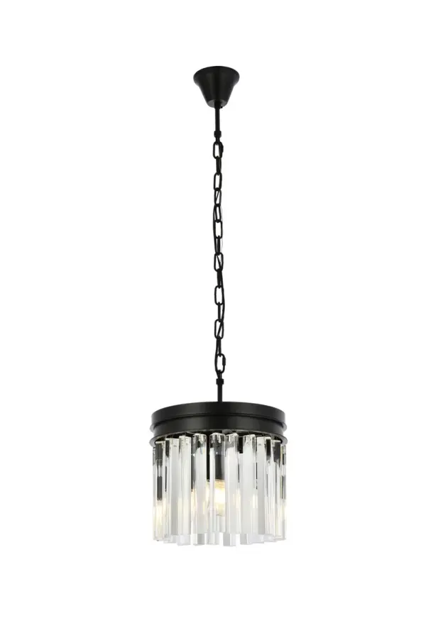 Sydney Three Light Pendant in Matte Black