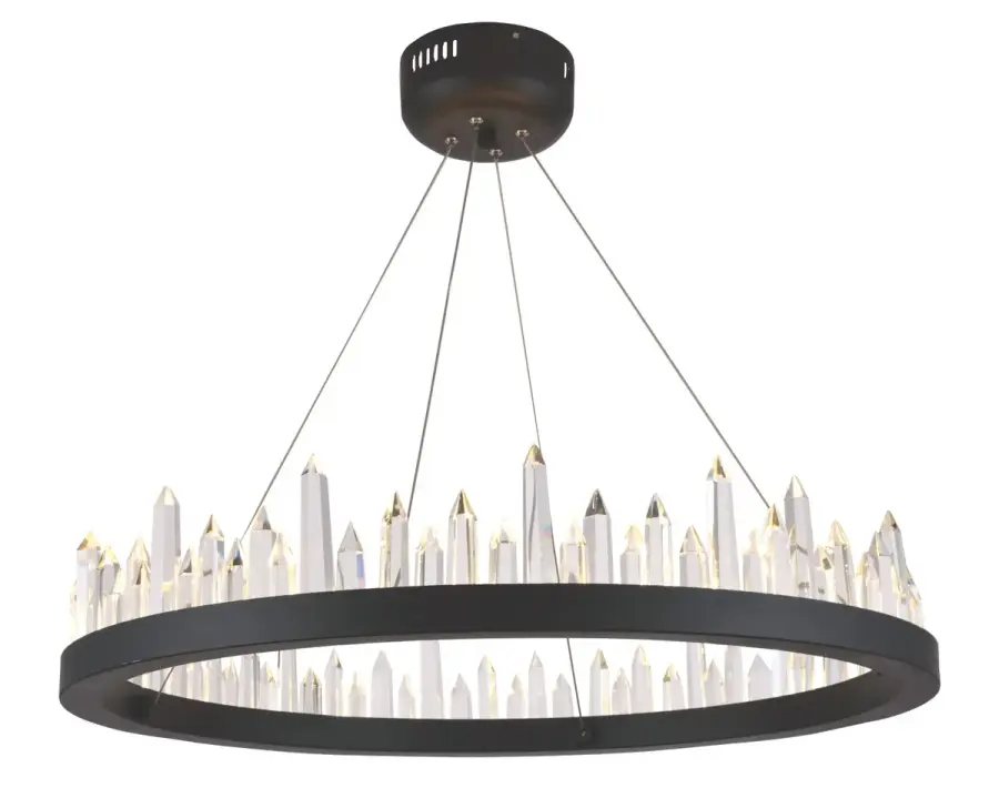 Malta LED Chandelier in Satin Dark Grey