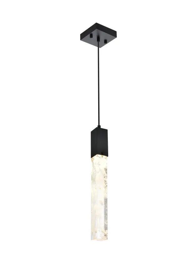 Dimensions
Chain/Rod Length: 144"
Length: 5"
Width: 5"
Height: 19"
Maximum Height: 139"
Wire Length: 144"
Specifications
Assembly Required: yes
Average Life (Hours): 6000
Bulb Included: Yes
Color Temperature: 3000K
CRI: 80
Crystal/Glass Color: Clear
Dimmable: Yes
Distressed Finish: No
Dry/Wet/Damp: Dry
ETL: Yes
Finish (Color): Black and Clear
Fixture Material: Iron and Crystal
Hanging Device: Cord
Hardware Finish: Black
Harware Material: Iron
Lumens: 480
Max/Nominal Watt: 6.5W
Number of Lights: 1
Product Shape: Square
Product Type: Pendants
Product Warranty: 1 year limited
Socket Type: GU10
Voltage: 110V - 125V
Wattage/Bulb: 6.5W
Watts: 6.5W
Weight: 7
Wire Included: Yes
Shipment type: Small Parcel