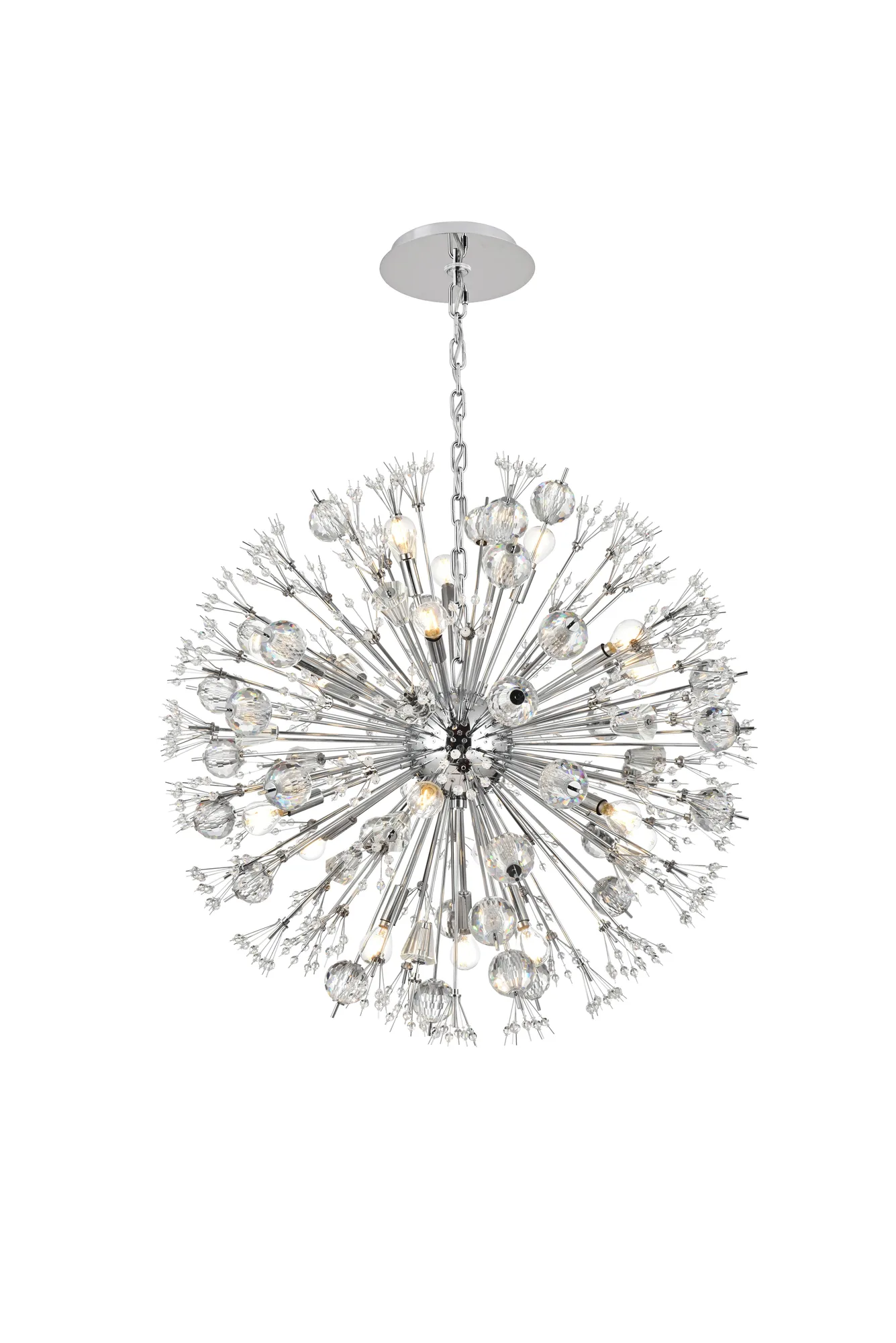 Vera 18 Light Pendant in chrome