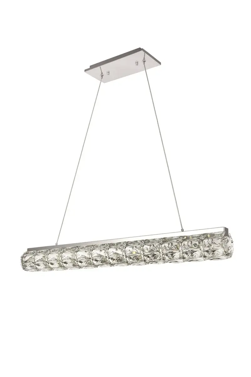 Valetta LED Linear Chandelier in Chrome