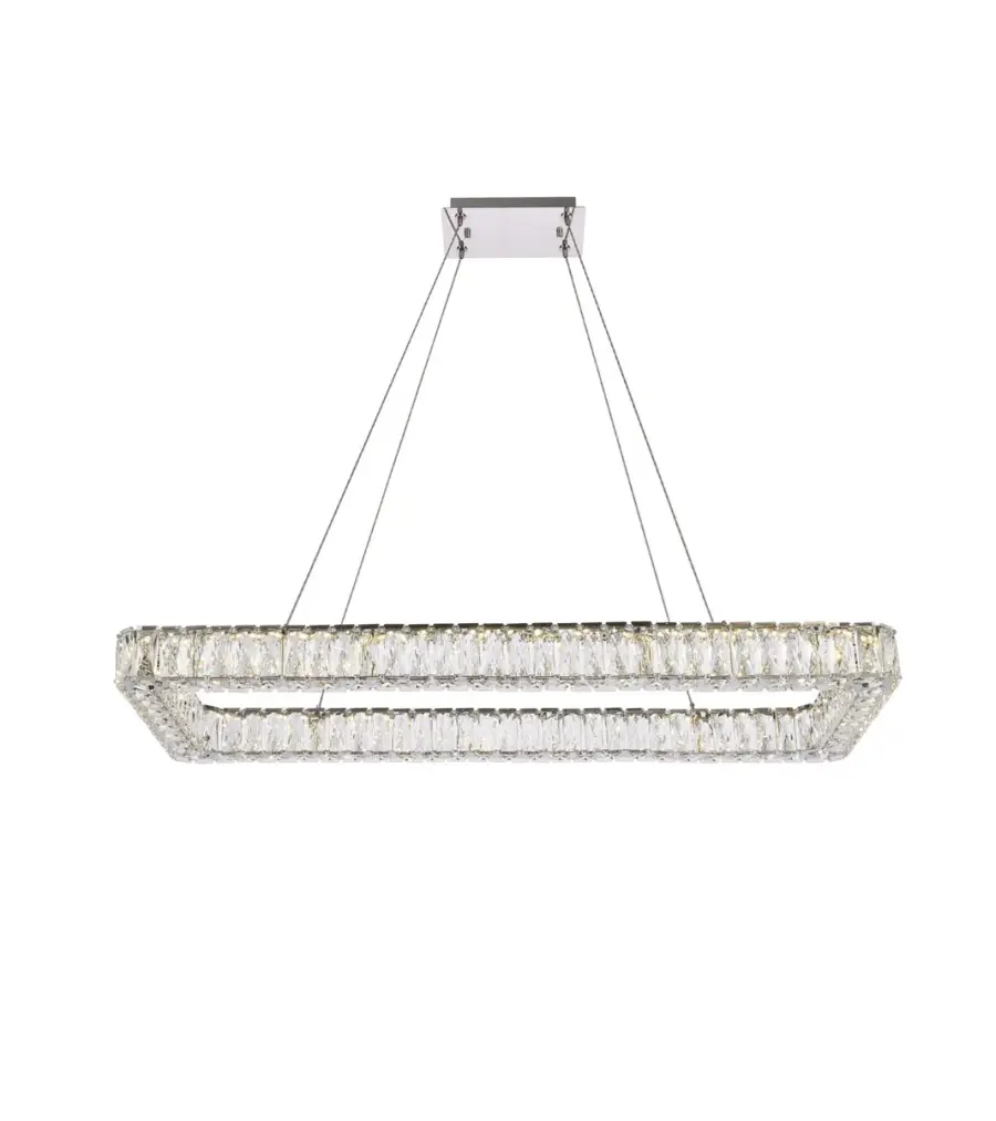 Monroe LED Linear Pendant in Chrome