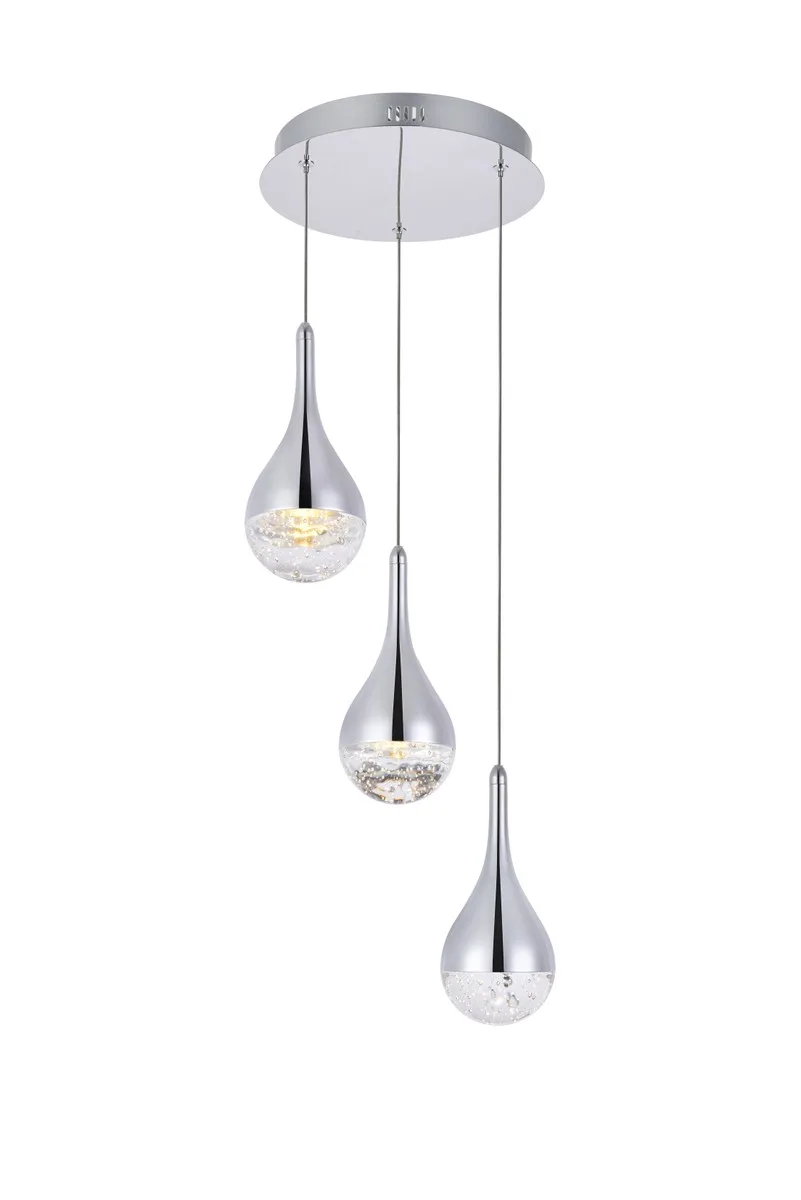 Amherst LED Chandelier in chrome