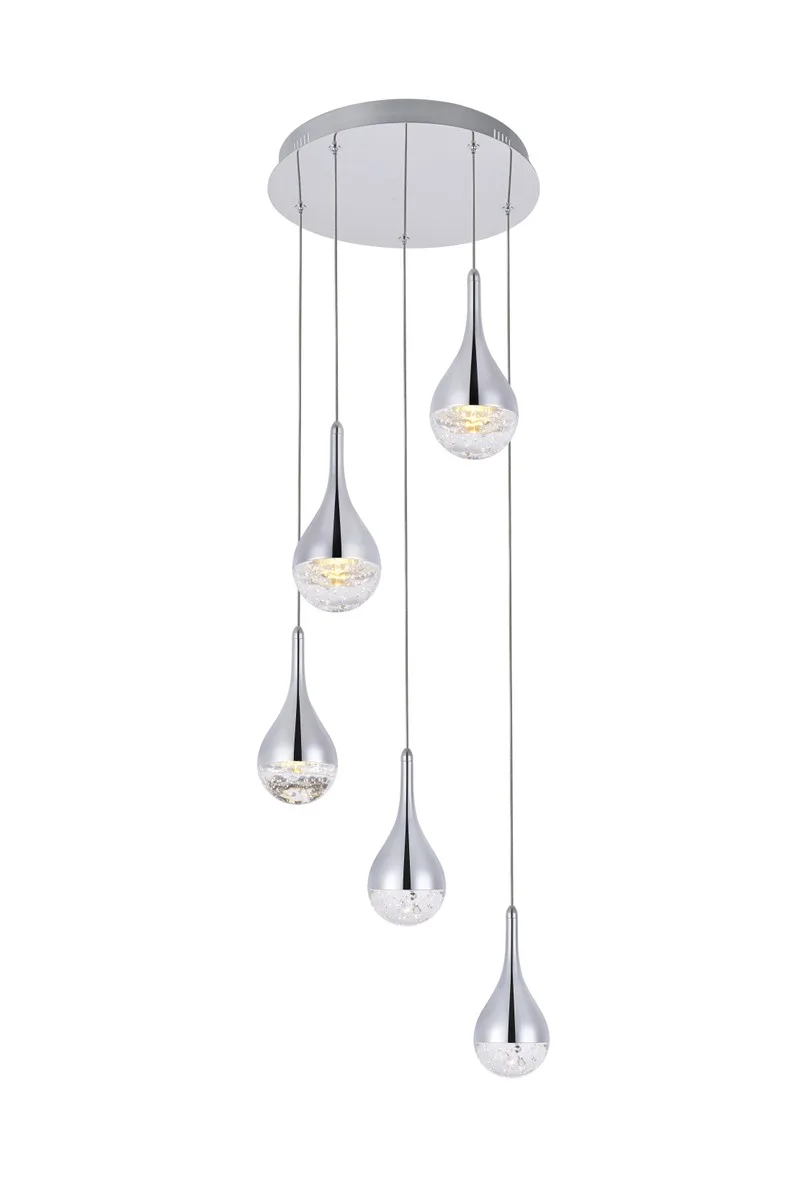 Amherst LED Chandelier in chrome