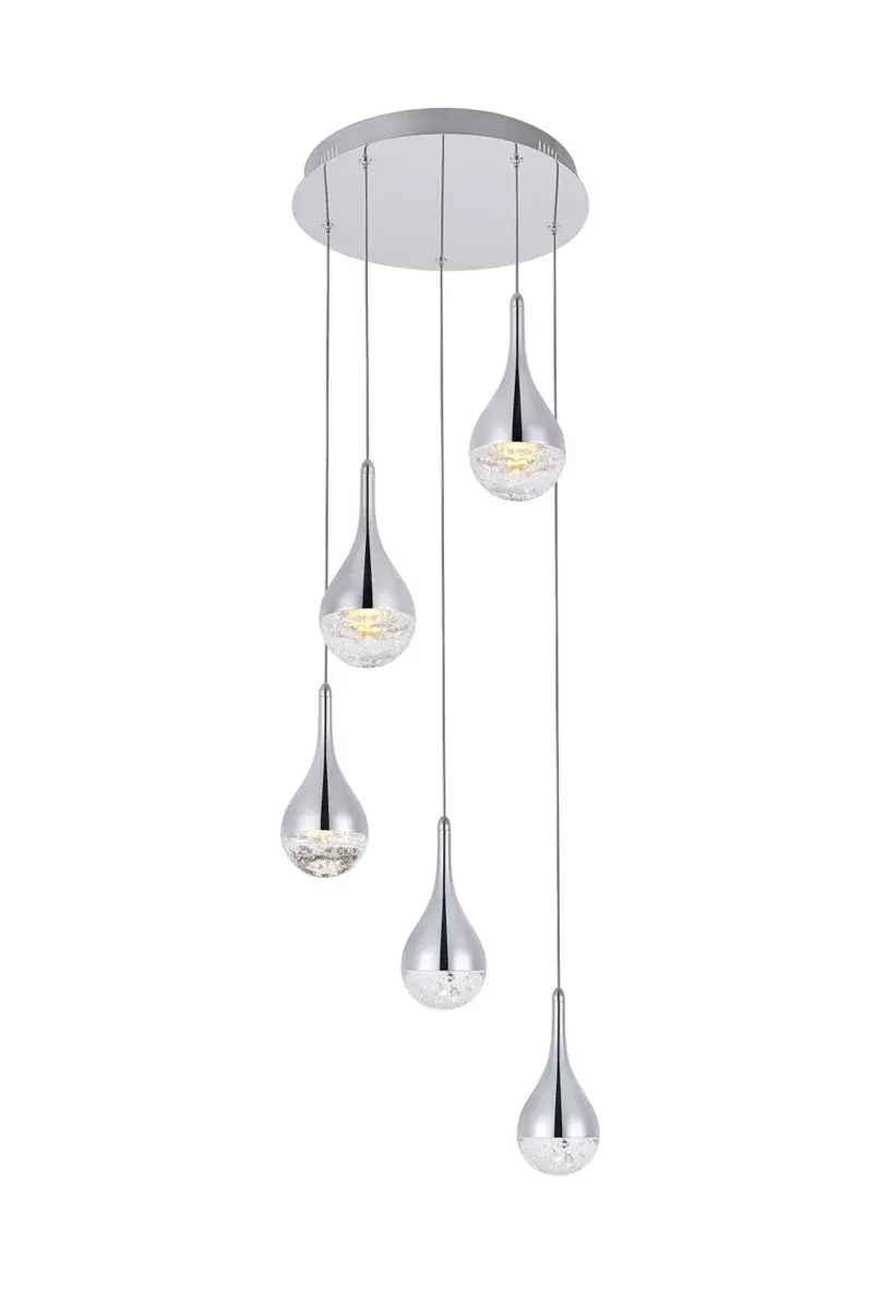 Amherst LED Chandelier in Chrome