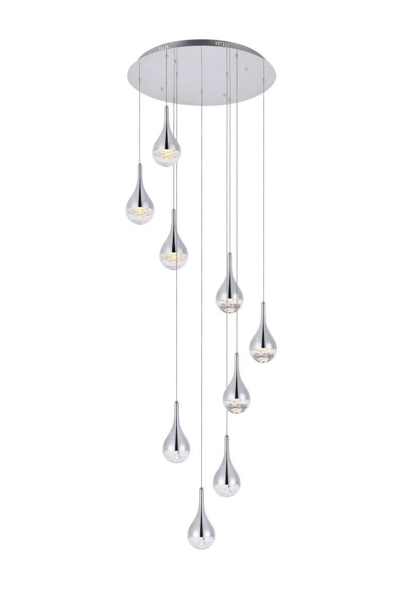 Amherst LED Chandelier in chrome